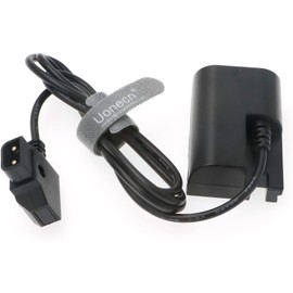 Uonecn DR-E6 Dummy Battery to D-Tap Power Cable for Canon EOS 5D Mark IV 5DSR 5D2 5D3 6D 60D 7D 7D2 70D 80D R6 Compatible 8V Output Camera Power Adapter 80cm