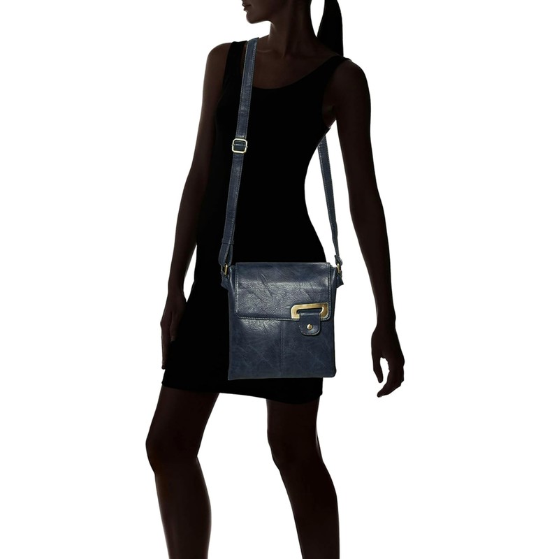 AOSSTA Women's Cross Body Shoulder Messenger Bag Multiple Slip and