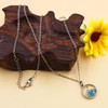 JunyiDIY Gifts for Women- Mustard Seed Mountain Necklace, Platinum-Plated Friendship