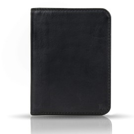 BULLAZO Fino Urban Slim Leather Wallet with RFID Protection, Black, Brown, Grey, black, Modern