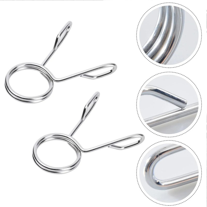 Spring Collars for Barbell, Locking Collars Barbell Clamps Weightlifting -