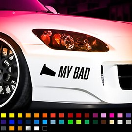 My Bad Drift Drifting JDM Car Sticker, Vinyl Decal Sticker, Funny Car Sticker, Window Bumper Sticker, Funny Caravan Campervan Sticker, JDM Sticker, 200mm