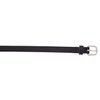 Vanzetti Women's Belt - Slim Leather Belt, Metal Buckle, black