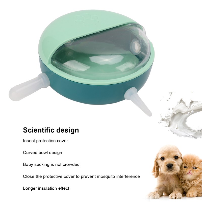 Pet Nipple Feeder Simulated 5 Silicone Nipples Food Grade Small