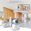 Ctronics 4G CCTV Cellular Surveillance Camera with SIM Card Indoor, 360° View Home Security Camera Indoor, Human/Motion Detection, Auto Tracking, 1080P Color Night Vision,