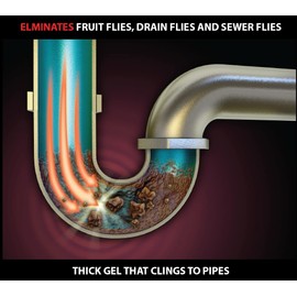 FlyZyme (2-Pack) | Ultra-Strength Drain Enzyme Gel | Drain & Fruit FlyZyme Eliminator | Highly Concentrated Enzyme Cleaner & Treatment | Eco-Friendly & Safe for Pipes (32 oz ea.)