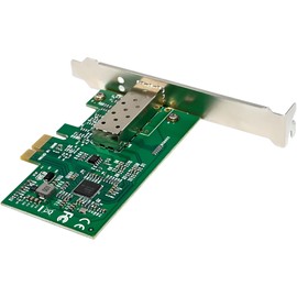 InLine Gigabit Network Card with 1x SFP Fiber, PCIe x1, incl. Low Profile Slot Bracket, VLAN, Jumbo Frames, Intel Chipset, 51125N