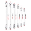 BULLTOOLS 6-Piece Flex-Head Extra Long Ratcheting Wrenches Double Box End