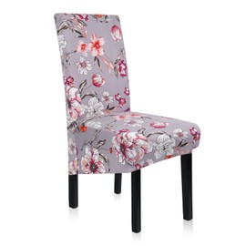 2 Pack Stretch Dining Chair Covers, XL/Oversized Removable Washable Soft Spandex High Back Large Chair Cover Slipcover for Dining Room Kitchen Hotel Table Banquet (2 Per Set, CHQS)