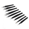 Precise Canada 9pcs Tweezers Precision ESD Anti-Static Stainless Steel Tweezers