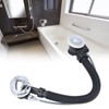 Aramox Overflow Drain Pipe, Bathtub Overflow Drainer Concealed Flexible SPA
