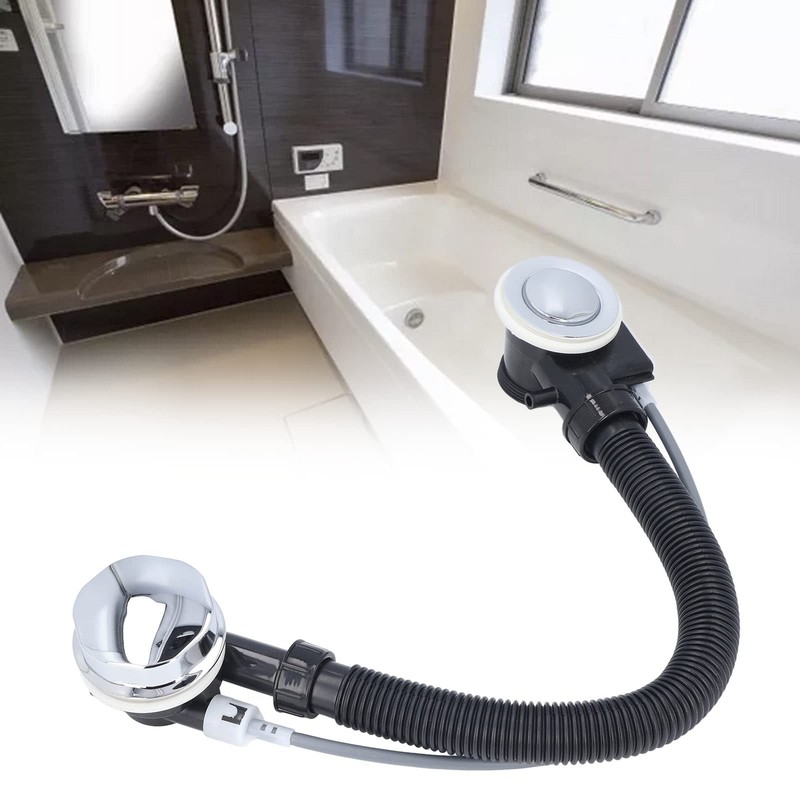 Aramox Overflow Drain Pipe, Bathtub Overflow Drainer Concealed Flexible SPA