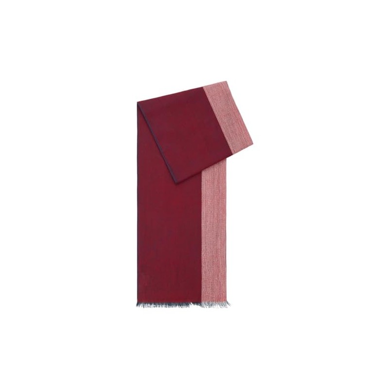 LINDENMANN Men's Scarf 55% Cotton and 45% Viscose Red, red