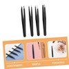 Baluue 1set Stainless Steel Salon Tweezers Precision Eyebrow Hair Removal