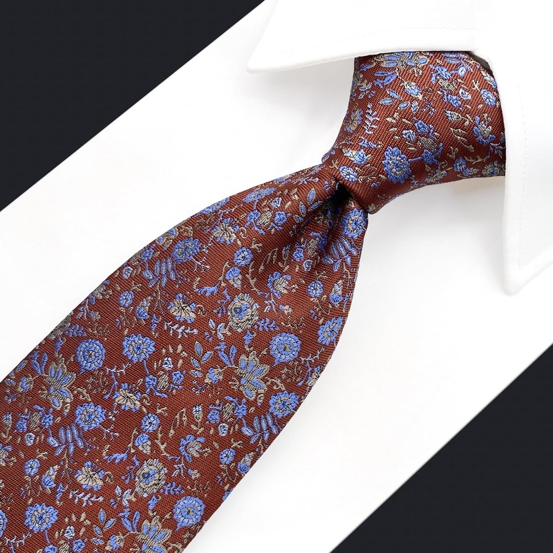 S&W SHLAX&WING Men's Necktie, Assorted Stripes, Plain, Dots, 57.9 inches