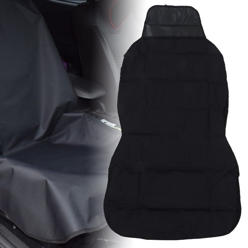 Black Foldable Pets Front Seat Dog Cover with Buckle Waterproof