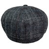 WEROR WEROR-433.1 Men's Flat Cap with Peak, Checked Hat with