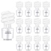 Winkcao CFL Light Bulbs GU24 Base, T3 Spiral 13Watt (60Watt