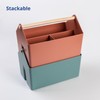 BLUE GINKGO Multipurpose Storage Baskets - Plastic Storage Bins with