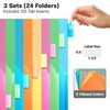 Dunwell 2-Pocket 8-Tab Divider Pockets, (3 Sets, 24 Count), 5