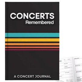 Concert Diary,Concert Journal,Concerts Remembered Record Book Concert Memories Book Concerts Remembered Record Book Available for Reservations at Your Favorite Live Music Events