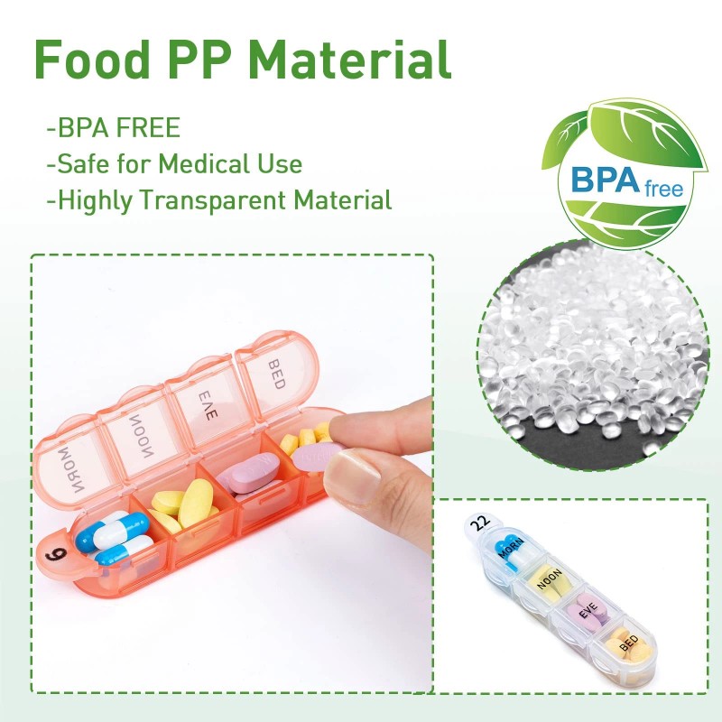 Odaro Best Monthly Pill Organizer 4 Times a Day 30