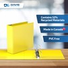 Easyview® Premium, 3" Round Ring, View Binder - Yellow