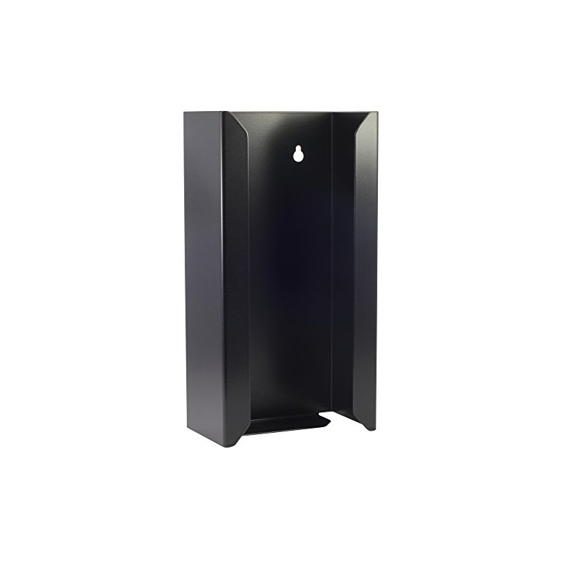 SANISMART Glove Dispenser Metal Black Matt 25 x 7.5 x