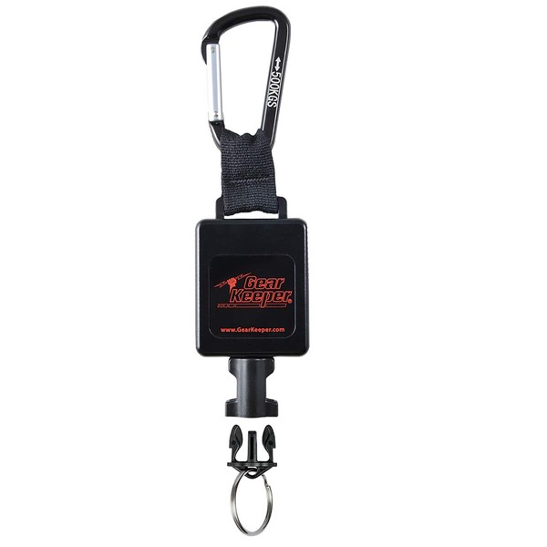 Gear Keeper Box Light Fire Flashlight Retractor with 3” Aluminum Carabiner Mount, RT3-4405 Made in the USA
