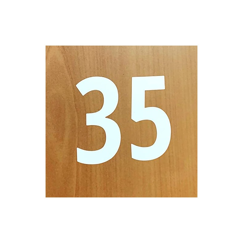 40 Pieces, 6" - Number Stickers, Waterproof Vinyl Stick On