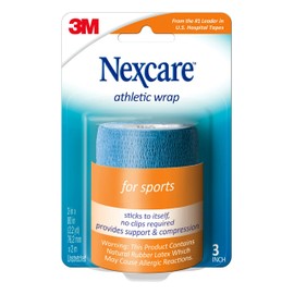 Nexcare Athletic Wrap, Blue, 75Mm X 2M Unstretched