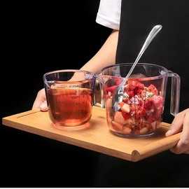 Plastic Measuring Jug, Measuring Cup Jugs for Baking Cooking, 150ML, 300ML, 600ML, Easy to Read Measurements, Cook with Accuracy