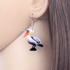 BAMAY Cute Mandarin Duck Earrings Acrylic Dangle Jewellery Flowers Duck