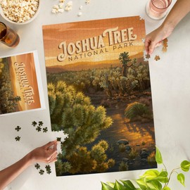 Lantern Press 1000 Piece Jigsaw Puzzle, Joshua Tree National Park, California, Oil Painting