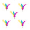 QUEOPFU 5Pcs Interchangeable Attachments Cat Feather Toys Replaceable Feathers