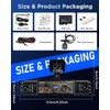 NHOPEEW 4 Channel Front and Rear Dash Cam for Cars