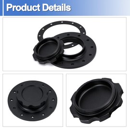 Aluminum Easy Fill Fuel Cell Gas Cap Oil Tank Cover With 12 Bolt Cell Bung and Gasket
