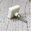 ARTISNO Square Marble Brass Knob, Modern Cabinet Knob, Decorative Hardware,