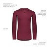 Russell Athletic Long Sleeve Compression Tee Maroon L