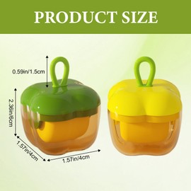 2 Pieces Mini Lint Rollers, Lint Removers for Removing Various Dust and Debris, Travel Home Use Reusable Lint Roller Hair Remover (Green, Yellow)