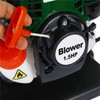 37.7CC Backpack Gas Leaf Blower Gasoline 1.5HP 580CFM 4-Stroke Engine