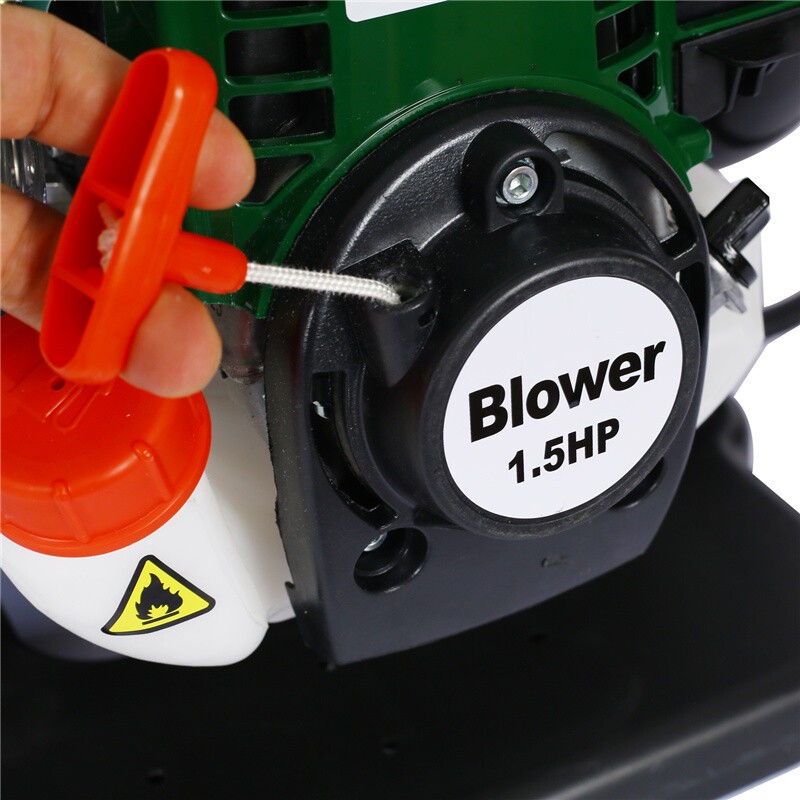 37.7CC Backpack Gas Leaf Blower Gasoline 1.5HP 580CFM 4-Stroke Engine