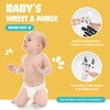 Baby Wrist and Ankle Rattles Toys, Cute Plush Animals Black