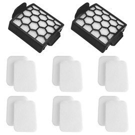 2 HEPA Filter + 6 Foam & Felt Filter Kit Replacement for Shark Navigator Zero-M Self-Cleaning Brushroll Pet Pro Upright Vacuum ZU60 ZU62 ZU62C NV150 NV151 NV255, Part #1238FT60 & 1239FT60