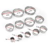 12 Pieces Round Cookie Biscuit Cutter Set,Graduated Circle Pastry Cutters,18/8