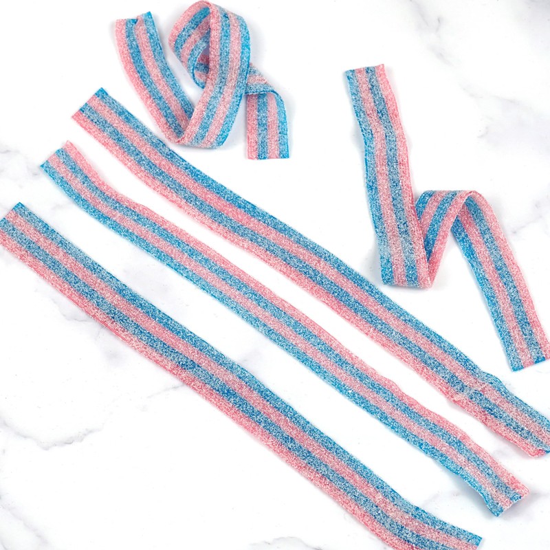 Cotton Candy Sour Belts, 1 Pound Bulk Bag, The Hampton