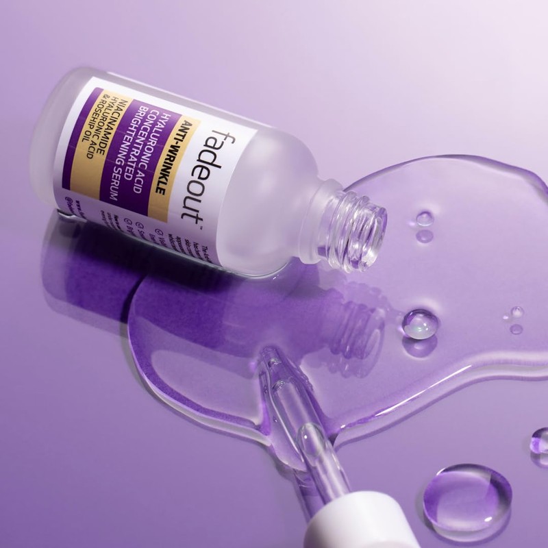 Fade Out Anti-Wrinkle Hyaluronic Acid Concentrated Brightening Serum with Rosehip