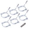SKIR'CO Pack of 6 Pipe Brackets for Diameter 60-64 mm