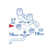 三栄 Faucet [Sanei] faucet parts Pipe Adapter [PT35 – 24S] [Faucet Sun