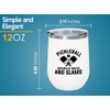 Pickleball White Edition Wine Tumbler 12oz - Serving up smiles